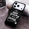 Medizin Beruhige dich, ich bin Krankenschwester weiche Handyhülle für iPhone 17 16 15 Pro Max Air 14 13 12 11 Plus Stoßfeste Capa Hülle