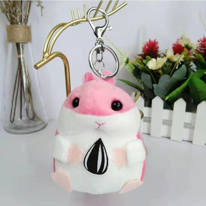 Adorable Creative Hamster Plush Keychain Toy For Cute Animal Lovers 11cm