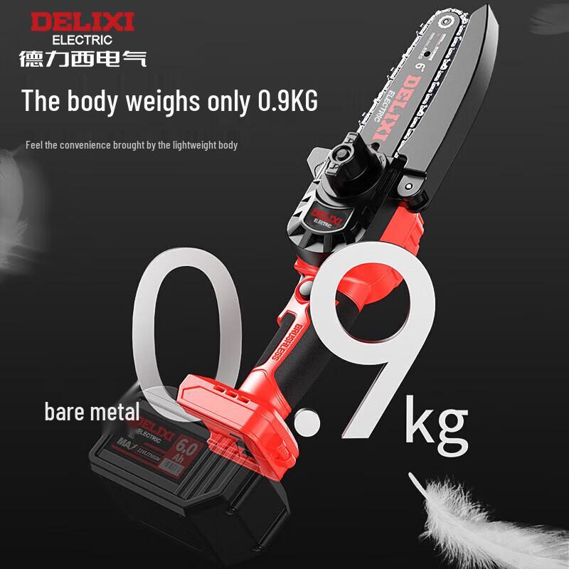 DELIXI ELECTRIC Cordless Brushless Electric Chainsaw CN Plug (adapter Included)