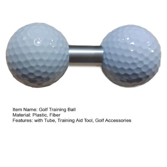 Golf Practice Double Ball with Tube Balance Putting Trainer Dual Ball Training Aid