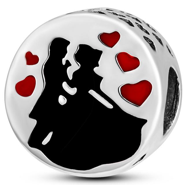 925 Silver Heart Silver Series Pendant Charm Beads Fit Original Bracelet Necklace For Women Diy Making Jewelry Gift