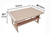 Buddhist Altar Table, Pillow Table, 45cm Wide, Offering Table with White Cloth Cover