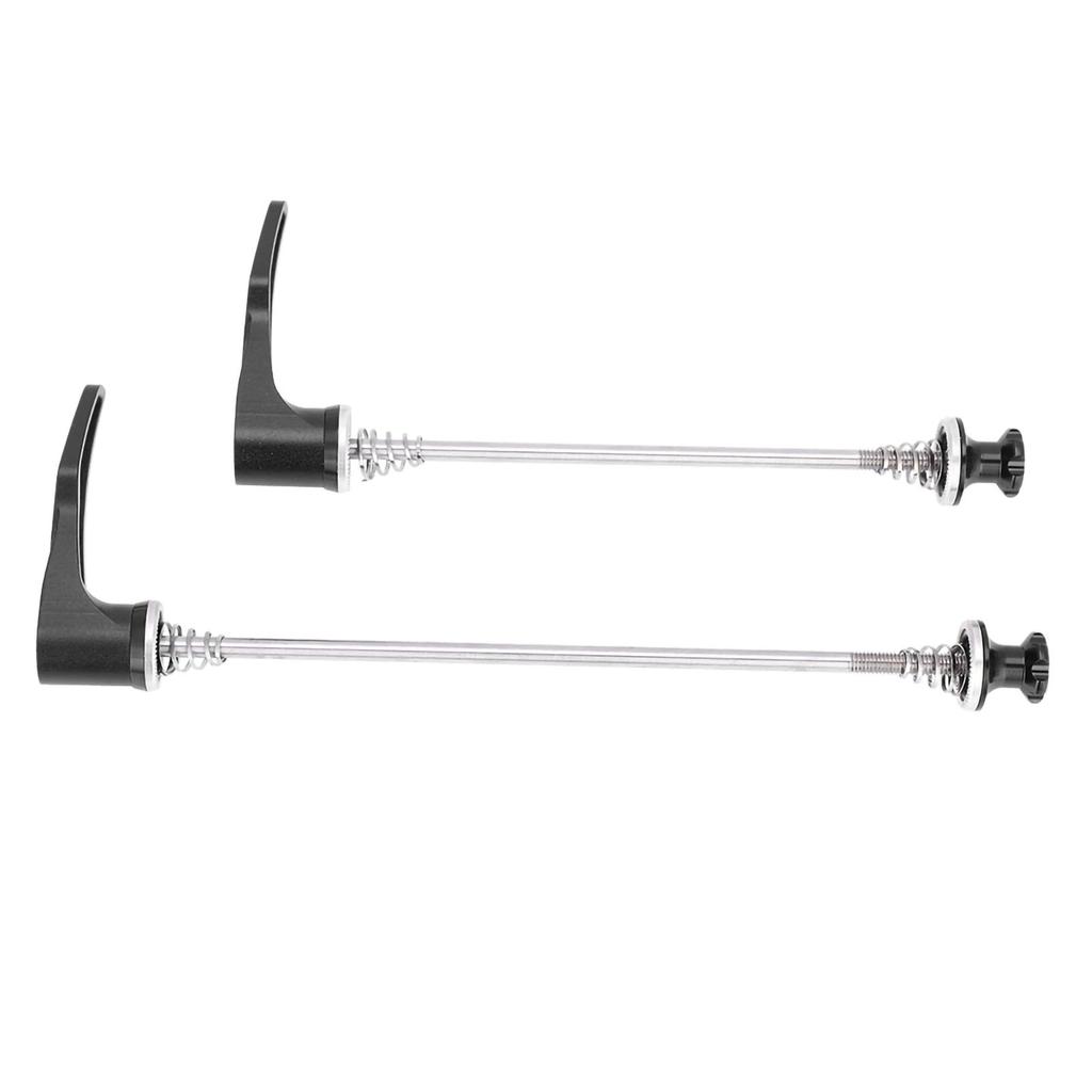 Stainless Steel Axle CNC Alloy Skewers for Bike Road Bicycle Quick Release (black 100 130)
