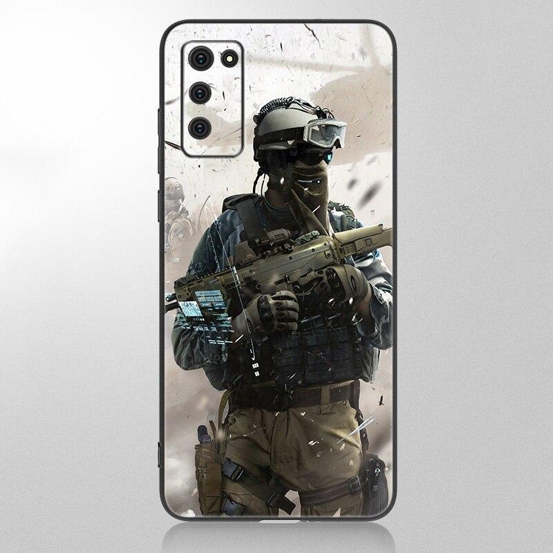 Army Soldier Special Forces Case For Samsung Galaxy A12 A02S A22 A32 A52 A72 A71 A51 A41 A31 A21 A11 A50 A70  A20S Black Cover