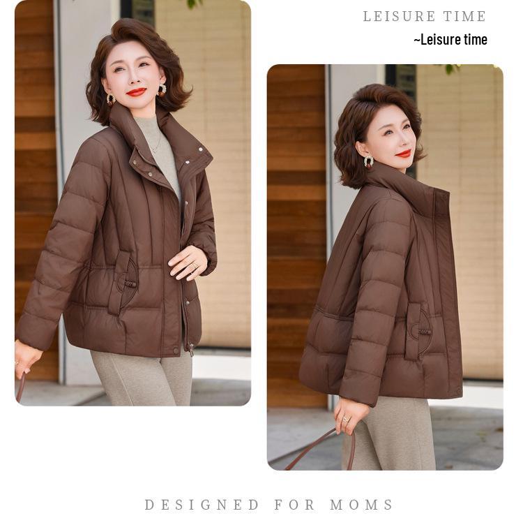 Stylish 2025 Women's Cotton Down Jacket - Age-Reducing Winter Outerwear for Middle-Aged/Elderly Moms