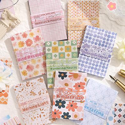 50 Sheets of Emotion Writing Decoration Base, Handmade Notebook, Retro Note Paper, Non Stick Material Paper
