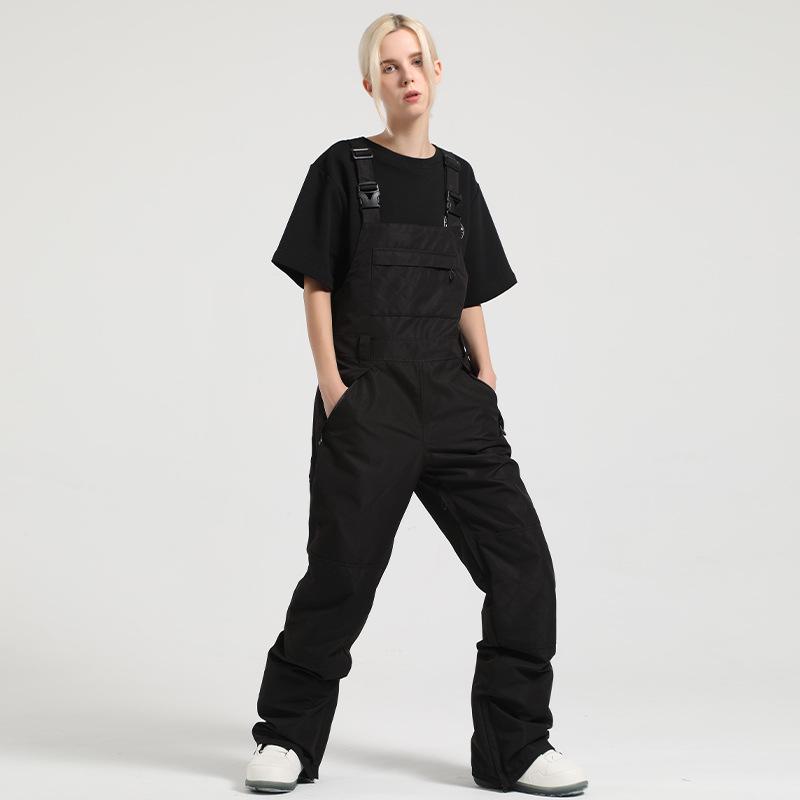 Women's Winter Waterproof Ski Overalls: Windproof, Wear-Resistant, One-Piece Snowboard Pants