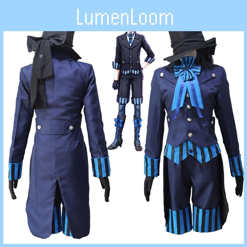 Costum Uniformă Cosplay Albastru Ciel Phantomhive Black Butler Kuroshitsuji Atrăgător Pentru Toate Ocaziile