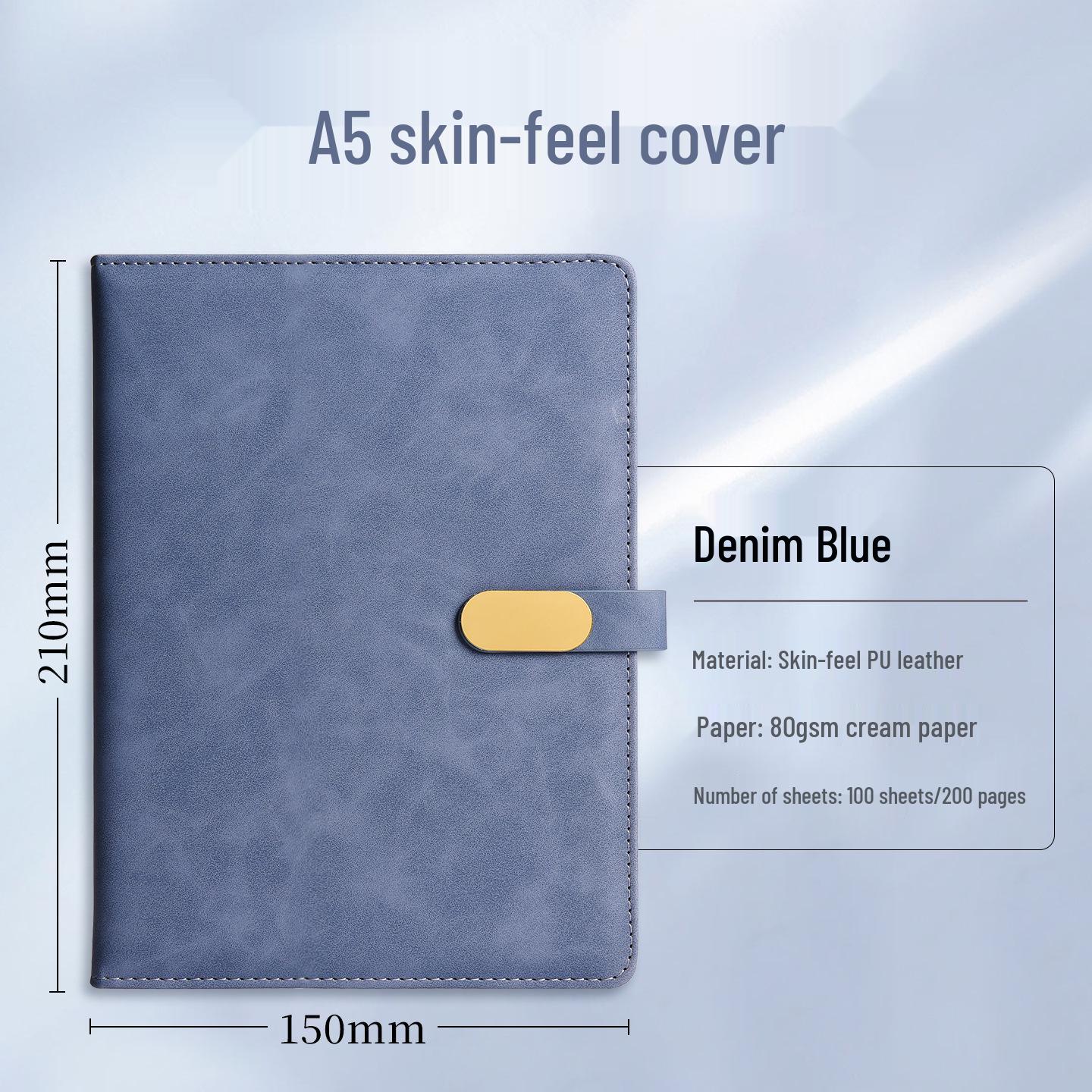 

A5 Customizable Business Notebook with Logo Printing – Thick, High-Value Buckle Design