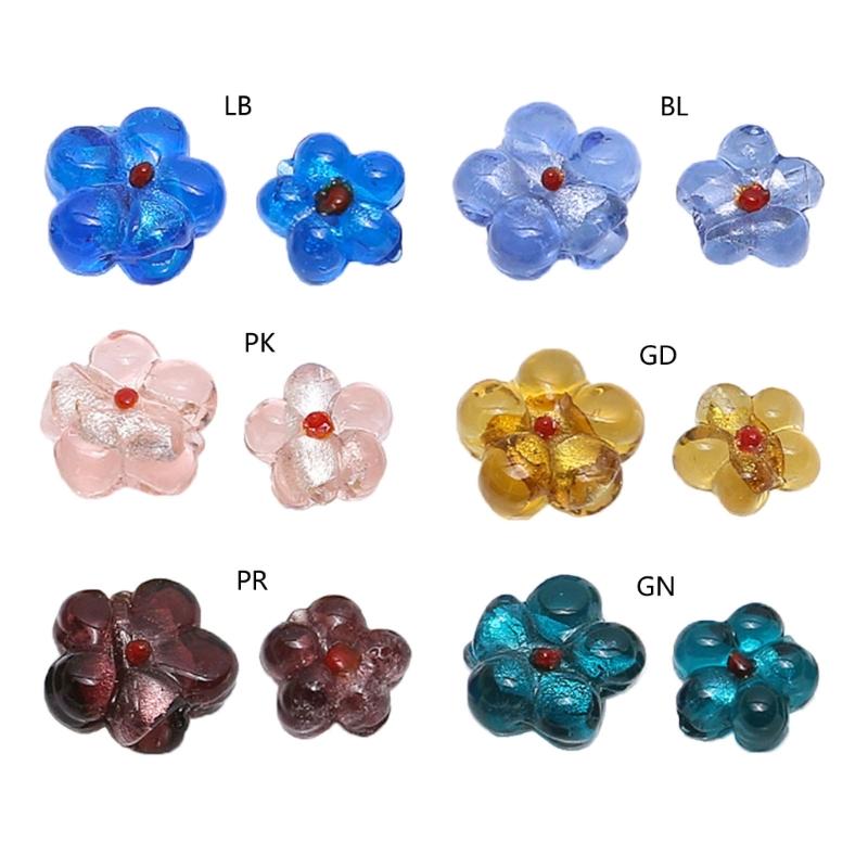 Beliebte farbige Glasur Farbe Blume DIY Zubehör Süße Anhänger DIY Handgemachtes Armband Halskette Ohrringe Materialien