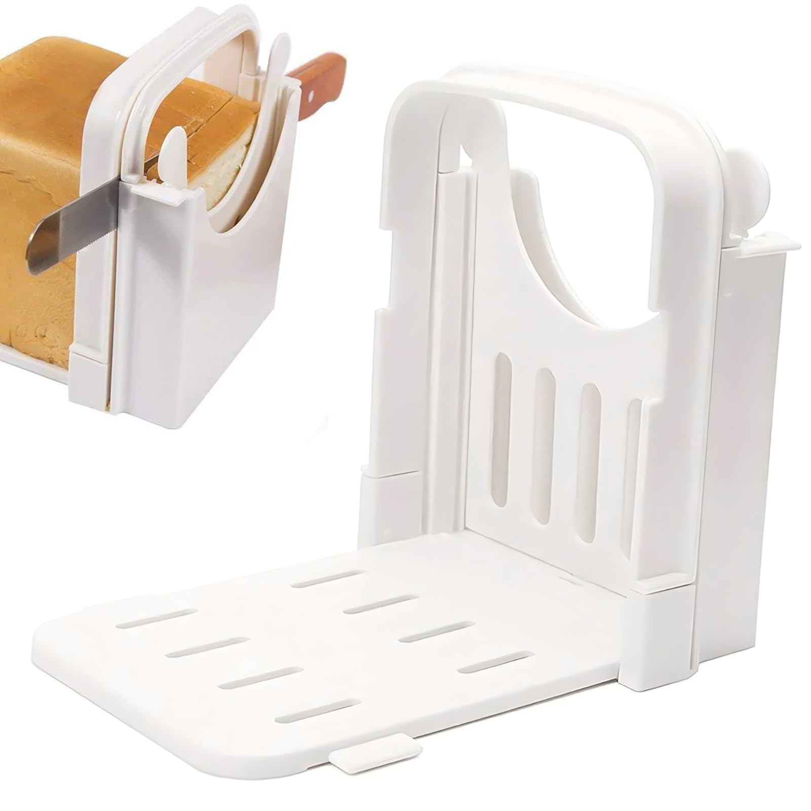 

ОКАВАСИ Хлеб Регулируемая Толщина Униформа для Дома и Хлеб Кухонный Инструмент Слайсер, Складной, Регулировка, Нарезка, Экономия Места, Кемпинг, Слайсер,