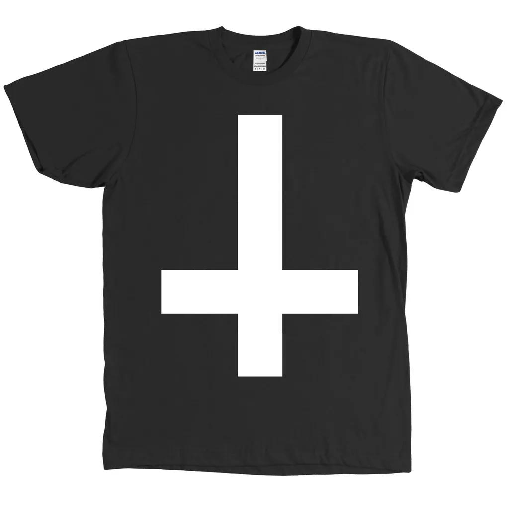

Inverted Upside Down Cross T Shirt Tee NEW WITH TAGS S