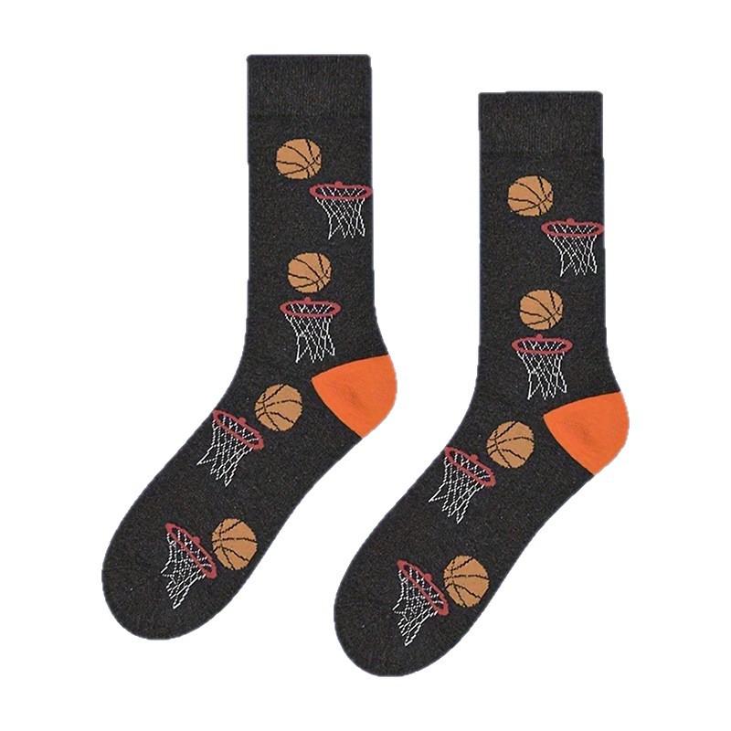 Мужские хлопковые носки большого размера до середины икры на тему «Животный мир». Модные носки 1 pair