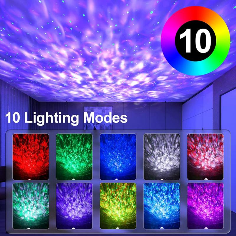 Galaxy Projector, Mexllex Star Projector with Remote Control, Night Light Projector with Timer, Bluetooth USB Colour Changing