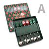 Christmas Spoon Set Cute Coffee Spoon Creative Stirring Spoon Fork Dessert Fork Christmas Gift Box Cutlery 4-Piece