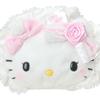 Sanrio Hello Kitty Pouch for Ages 3 and Up Face-Shaped (White Frill) (011541)
