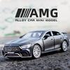 Mercedes Benz GT63 AMG Coupé Simulation Diecast & Spielzeugfahrzeuge Geräusche & Licht Rückziehauto 1:32 Legierungsmodell-Geschenke für Kinder