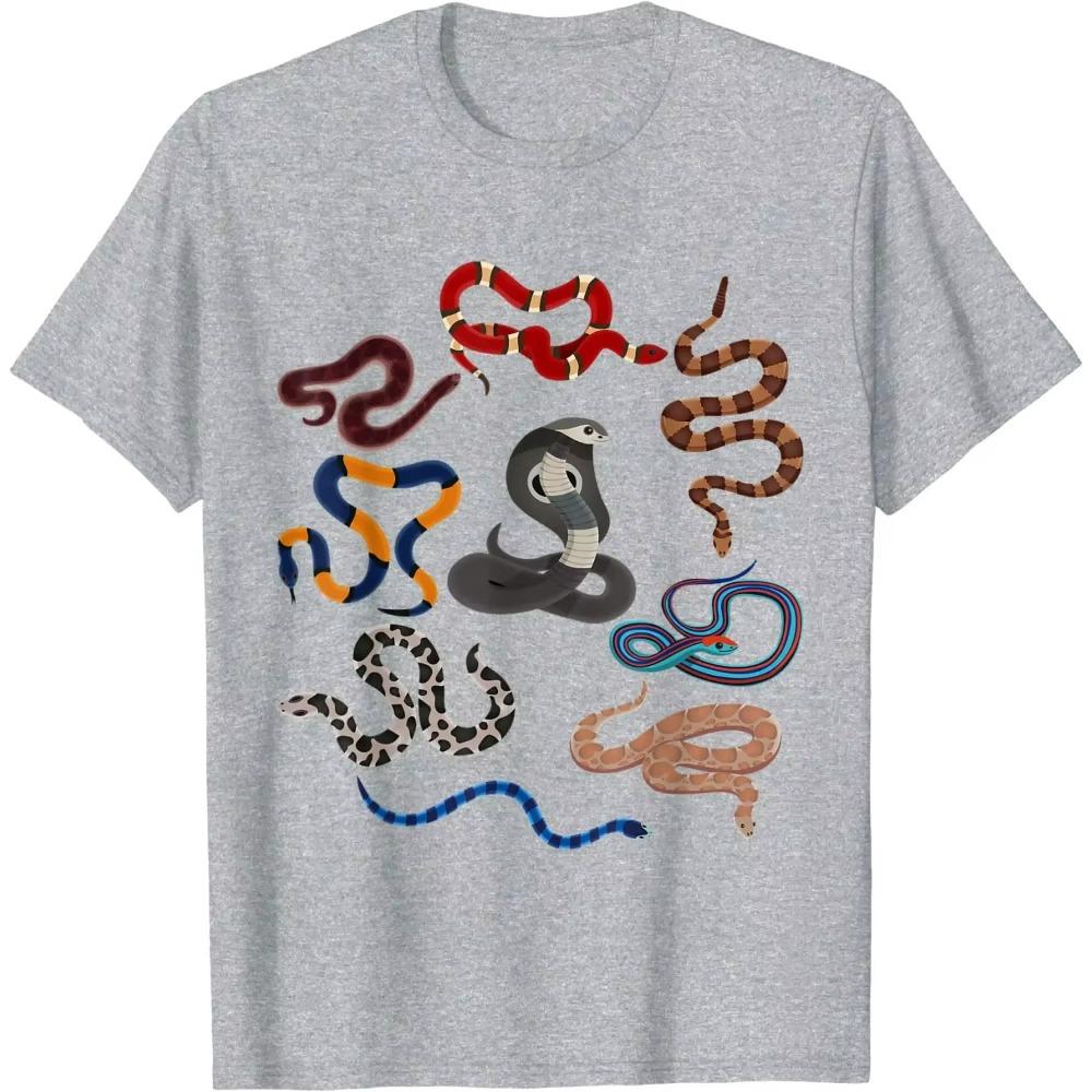 Snake Animal Wildlife Reptile Gift T-Shirt 100% Cotton O-Neck Summer Short Sleeve Casual Mens T-shirt Size S-3XL