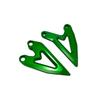 Motokano Foot Peg Heel Plate Guard for Ninja 400 Z400 All Years (Green)