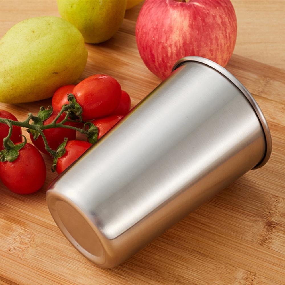 Ölkopp i rostfritt stål Vinkopp Drickskopp för barn Ölpintkoppar