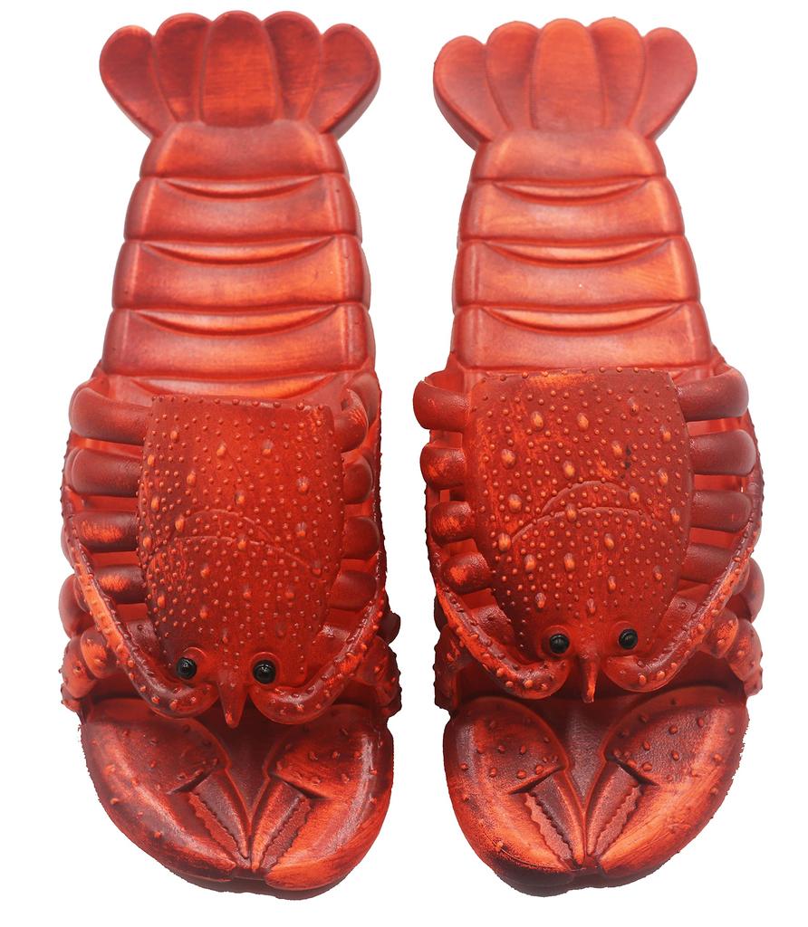 Lobster Fun for Men and Dark Size 46 Ta&Co Sandals, Item, Sandals/Slippers Women, Red,