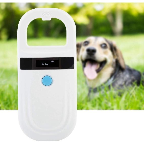Pet Microchip Reader RFID 134.2Khz, Pet ID Microchip Scanner with 0.91 Inch High Brightness OLED Display and Rechargable by Type-C for Animal