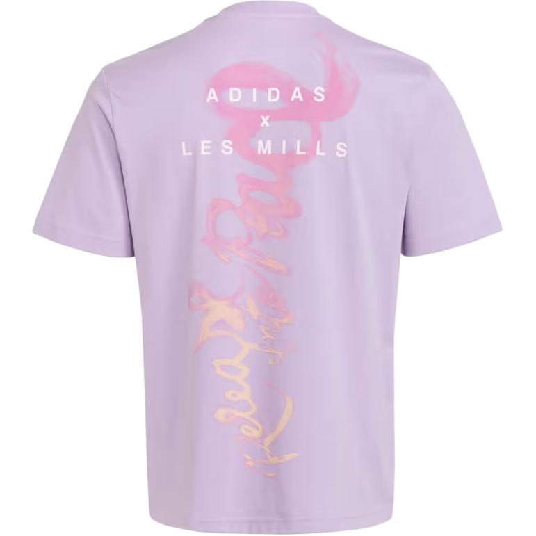 Adidas Les Mills Knitted Loose Fit Cotton Short Sleeve T-Shirt Men Tops KE7822