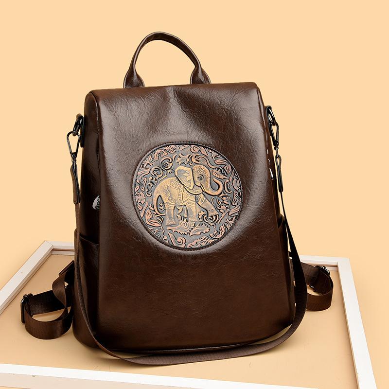 Dual-shoulder Bag, Casual Large Capacity Backpack, Single-shoulder Bag, Fashionable Student Travel Bag