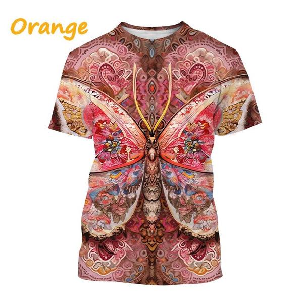 Animal Painting Art 3D Printing T-shirt Men's Fashion Animal Pattern Round Neck Short-sleeved Casual Tees Tops