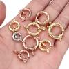 2pcs/lot Stainless Steel Round Claw Shape Spring Clasps Hooks for Bracelet Necklace Clasp Jewelry Making Connectors Supplies