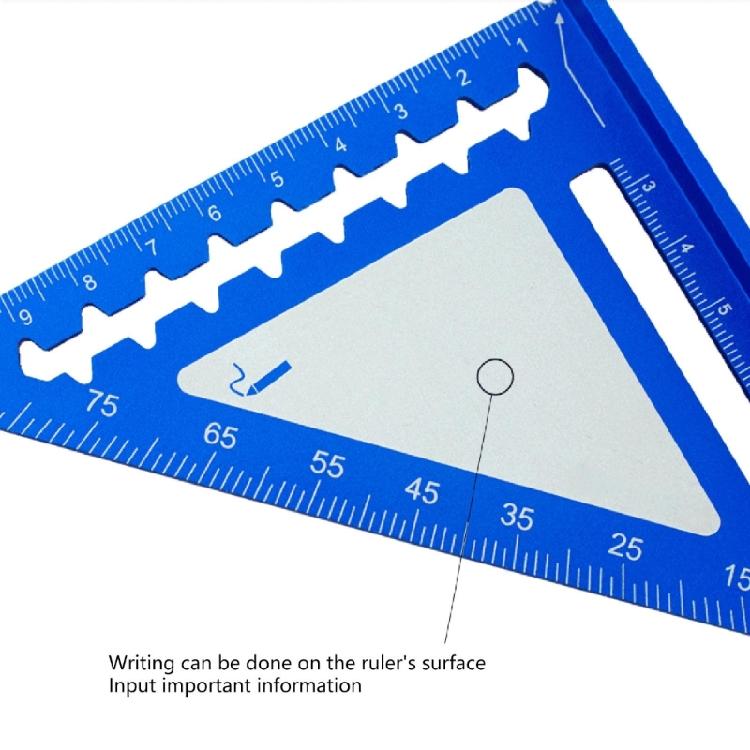 Triangle Ruler Aluminum Drafting Triangle Square Ruler 45/90 Degree Right Angled Woodworking Math Geometry Tool
