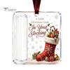 Transparent Acrylic Holiday Pendant Christmas Cash Gift Ornament, Clear Money Holder, Xmas Holder Ornament Tree Hanging Decoration, Funny Ways To for