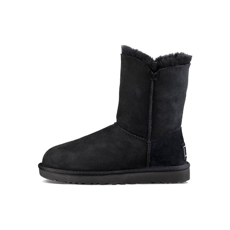 (WMNS) UGG Classic Bling Button Fleece Lined Black Women s 1016553-BLK EU 36