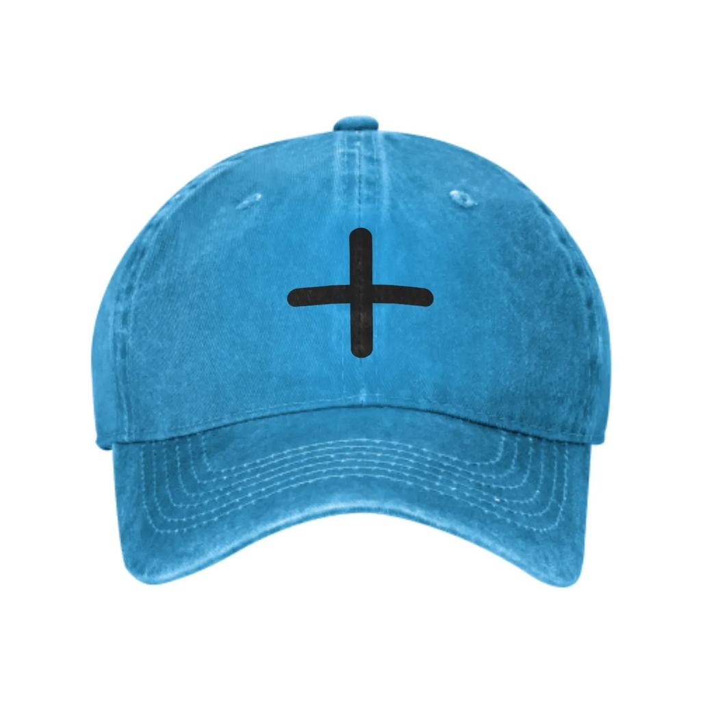Black Cross Plus Fashion Classic Cotton Trucker Hat Summer Dad Cowboy Cap Outdoor Leisure Basketball Caps