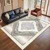 Europe Style Marble Pattern Carpet Living Room Sofa Bedroom Bedside Study Entrance Door Rug Non-slip Light Luxury Decor Mat