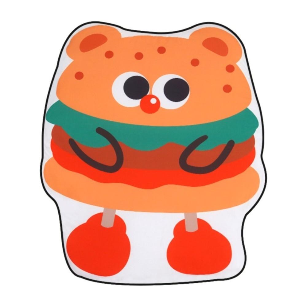 

Breathable Pet Ice Pad Cartoon Food Pattern Pet Sleeping Mat Pet Bed Pet Summer Cooling Mat Dog Hamburger