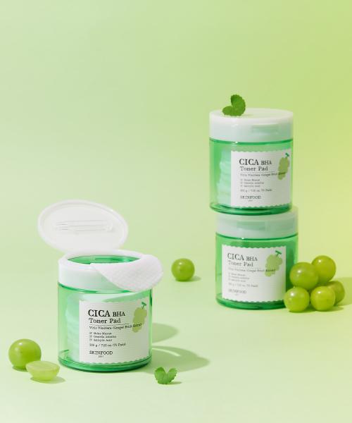 SKINFOOD Shine Muscat Cica BHA Toner Pad 70 Sheets NONE