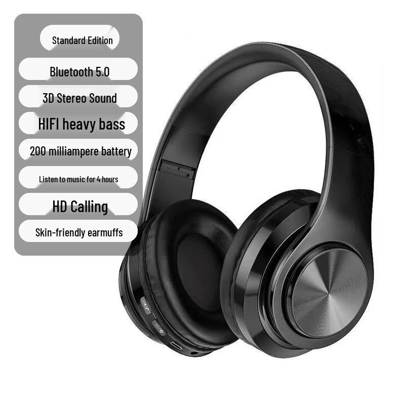 Kabellose Over-Ear Bluetooth-Kopfhörer mit Geräuschunterdrückung, leuchtendes Design für Männer und Frauen, ideal für Laufen und Laptop-Nutzung