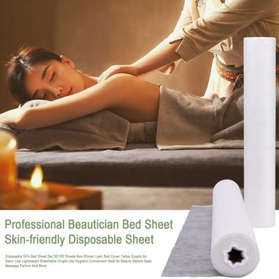 50/100Pcs/Roll Disposable Massage Table Sheets Foldable Lightweight Soft Breathable Non-woven Fabric SPA Tattoos Waxing Table Bed Cover