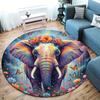 Liquidpaintanimals Round Area Rug,Carpet Rug for Living Room Bedroom Sofa Playroom Decor,Non Slip Floor Mat