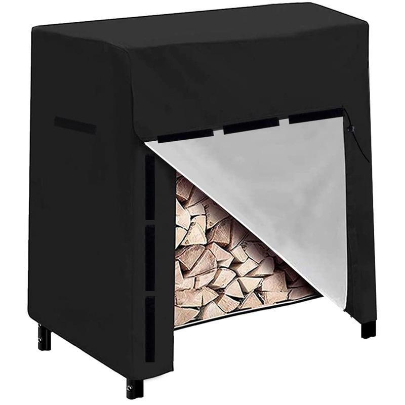 4FT/8FT Practial Garden Firewood Dust-Proof Cover Heavy Duty Outdoor Waterproof Log Holder Moisture-Proof Log Rack Cover