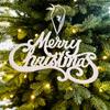 Creative DIY Acrylic Christmas Letter Pendant - Tree Decoration & Wreath Accessory