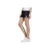 Adidas Neo W Cs Shorts Atmungsaktive Gestreifte Trainingsshorts Slim Fit Damen Shorts Schwarz DW7742
