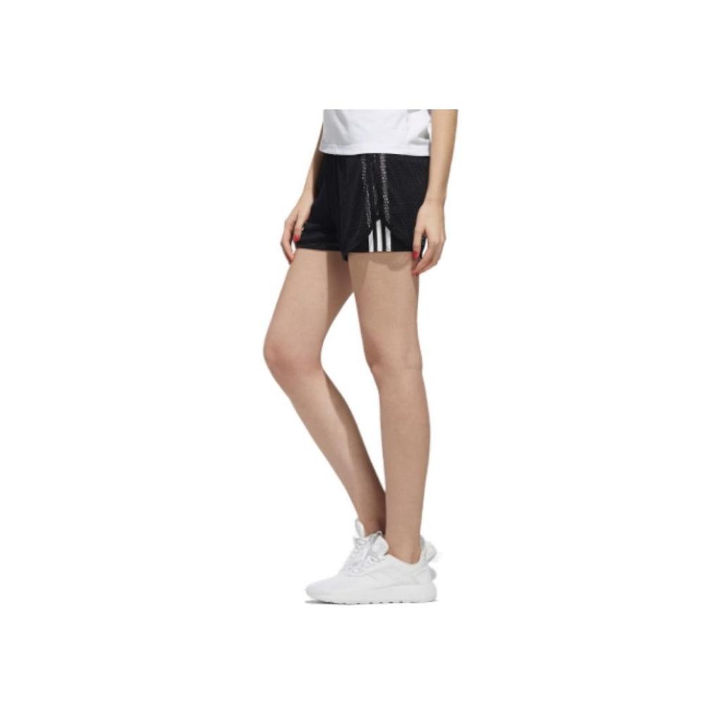 Adidas Neo W Cs Shorts Atmungsaktive Gestreifte Trainingsshorts Slim Fit Damen Shorts Schwarz DW7742