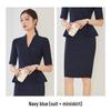 Elegant Women's Summer Skirt Suit for Beauty Salon Receptionists - Professional Goddess Style Workwear
