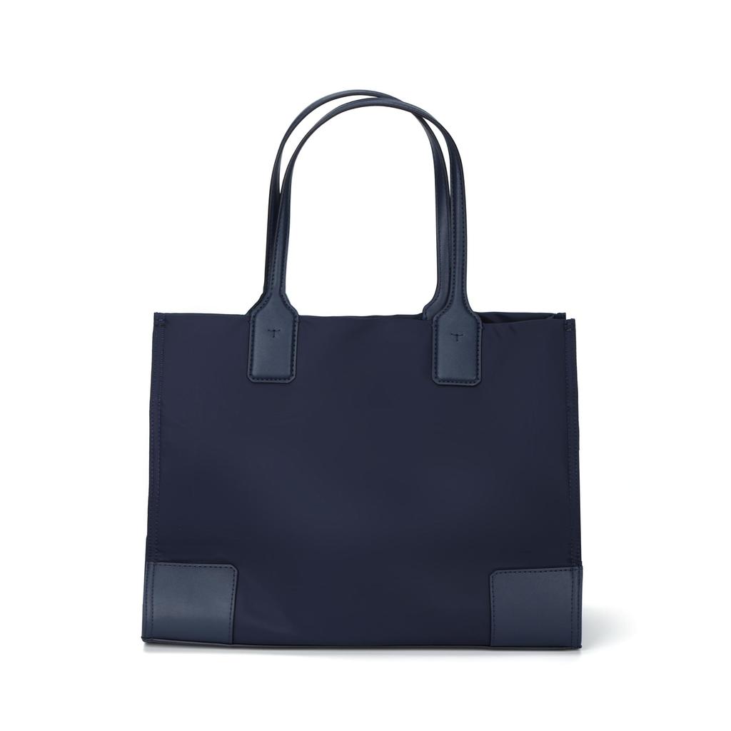 Tory Burch Ella Lightweight Commuter Recycled Polyester Tote Bag Shopping Bag Shoulder Handbag Mini Women Tote Deep-Navy-Blue 80477-405