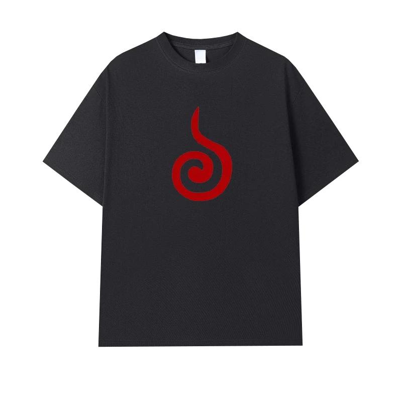 

Uzumaki Naruto Sasuke Childhood Same Short Sleeved Tshirt for Unisex Naruto Anime Cosplay 2026 Summer New Dressing Top Streetwear XL