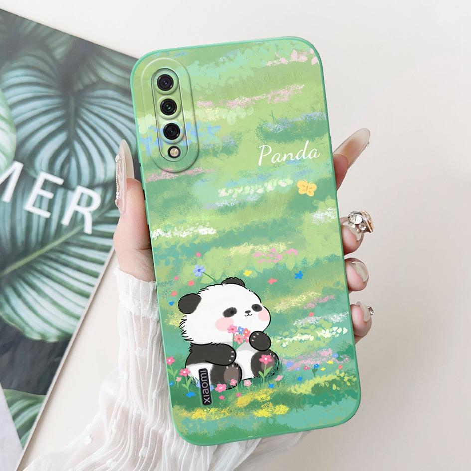 For Xiaomi Mi A3 Case MiA3 Shockproof Cover Cute Cartoon Panda Rabbit Soft Silicone Matte TPU Phone Case For Xiaomi Mi CC9e Capa
