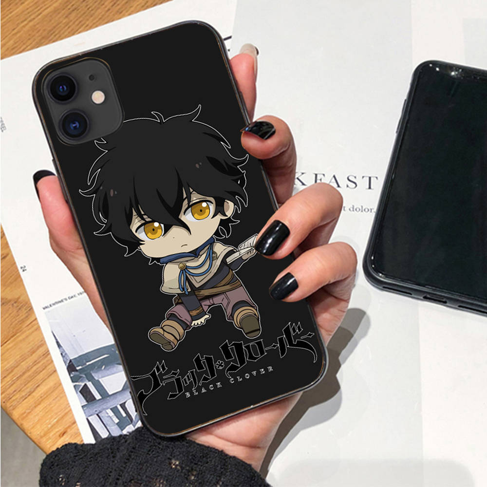 Case for OPPO Reno 8 6 5 Pro Find X3 A17 A3 A31 A38 A40 A53 A54 A55 A74 A76 A78 A77 A80 A94 A95 A96 Lite Black Sofe Cover WI79 Black Clover