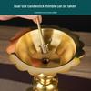 Retro Pure Copper Candlestick for Spring Festival or Weddings